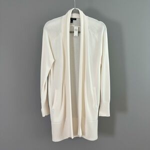 🆕 BR Factory Shawl Collar, Long Open Front Cardigan. Size XS. NWT.